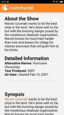 Naruto android App screenshot 5